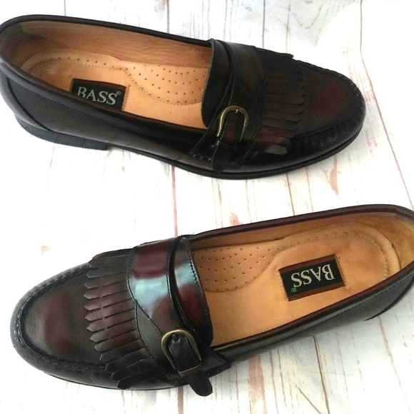 Bass Other - Bass Mens 10N Brown Leather Loafers Slip On 8700
